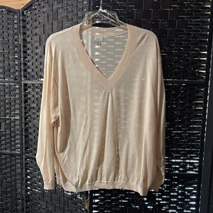 a new day Cream V-Neck Sweater